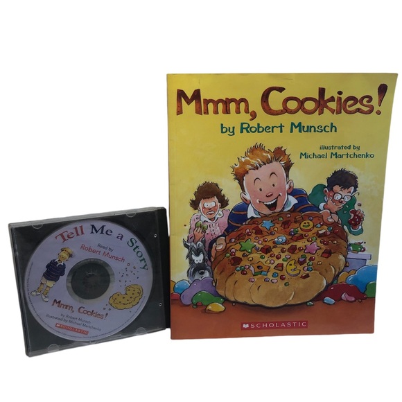 Read by Robert Munsch Mmm Cookies Book with Audio CD Story book read by Munsch - Picture 1 of 7